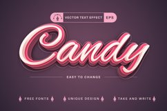 Set 10 Pink Love Editable Text Effects | Font Styles Product Image 4