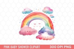 Pink Baby Shower Clipart Product Image 1