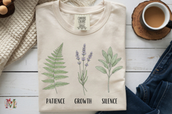 Patience Growth Silence PNG, Minimalist Plant Sublimation Product Image 8