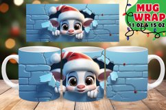 Frosty Animals Hole in Wall Winter Wrap, 11oz, 15oz Product Image 1