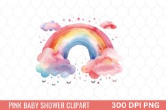 Pink Baby Shower Clipart Product Image 1
