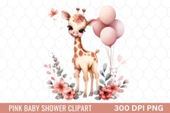 Pink Baby Shower Clipart Product Image 1