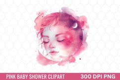 Pink Baby Shower Clipart Product Image 1