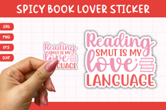 Printable Spicy Book Lover Sticker | Love Language Product Image 1