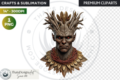 Fantasy Forest Spirit Clipart PNG, Enchanted Nature God Product Image 1
