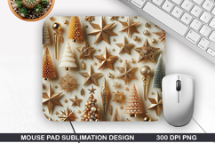 Christmas Mouse Pad Sublimation, Christmas Mouse Pad PNG Product Image 1