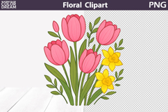 Floral Clipart Bundle | Flowers Bouquets Sublimation Product Image 11