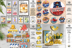 3D Summer Mega bundle laser cut. Sea home decor SVG. Beach Product Image 3
