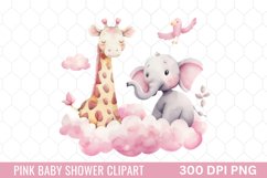 Pink Baby Shower Clipart Product Image 1