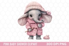 Pink Baby Shower Clipart Product Image 1