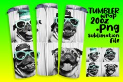Lighthearted Dog Portraits Tumbler Wrap 20oz Product Image 1