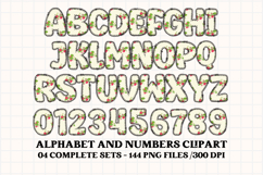 Shabby Chic letters doodle, shabby chic png alphabet clipart Product Image 4