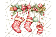 Christmas Dinosaur PNG Clipart, Cute Dino Holiday Art Png Product Image 2