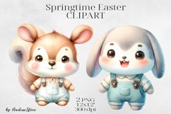 Cute Springtime Easter Clipart BUNDLE PNG. Product Image 11