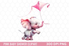 Pink Baby Shower Clipart Product Image 1