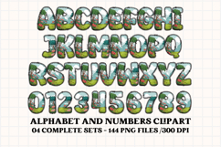 Kids Jungle Alphabet clipart, kids jungle letters doodle Product Image 4