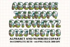Kids Jungle Alphabet clipart, kids jungle letters doodle Product Image 4