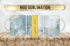 Blue Glitter Mug Sublimation | PNG Bundle | Mug Wrap Product Image 1