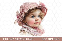 Pink Baby Shower Clipart Product Image 1