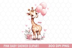 Pink Baby Shower Clipart Product Image 1