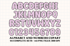 Easter Day Alphabet png clipart, easter day letters doodle Product Image 4