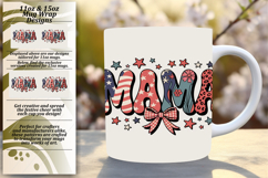 Nature 15oz Mug Wrap Png Design , Mama Product Image 1