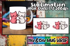 Love in 3D: Embroidered Valentine's Mug Wrap Product Image 1
