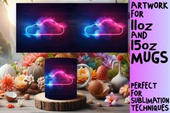 Bold Neon Expressions: 15oz Mug Sublimation Art 11oz Product Image 1