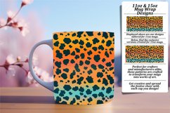 Abstract Leopard Print Mug Wrap - 11oz 15oz Product Image 1