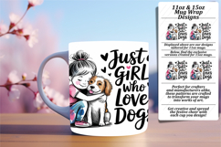 Inspirational 11oz Mug Wrap Png Artwork , Just A Girl Product Image 1