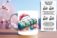 Glamorous 15oz Mug Wrap Png Template , Holiday Product Image 1