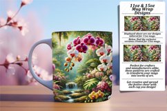 Sweet 15oz Mug Wrap Png Design , Flower Product Image 1