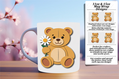 Gorgeous Png Mug Wrap Design 15oz , Cute Bear Product Image 1