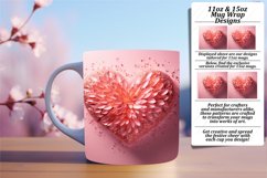 Amour 3D Heart Pattern Mug Sleeve Product Image 1