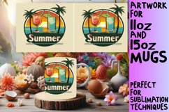 Retro Summer Delights: Sublimation Mug Design Product Image 1