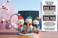 Christmas Gingerbread Design Mug Wrap 11oz/15oz Sublimation Product Image 1