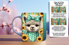 Fresh 11oz Mug Wrap Png Artwork , Cute Animals Product Image 1