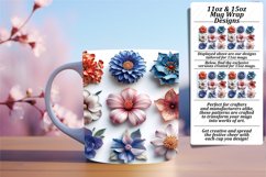 Elegant 3D Flower Mug Series Product Image 1