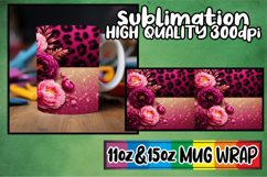 Radiant mornings 11oz 15oz sublimation wrap, Leopard Prints Product Image 1