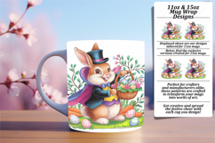 PLAYFUL PNG for 15oz Mug Wrap , Easter Bunny Product Image 1