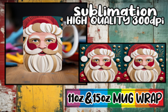 Happy days 11oz 15oz mug wrap, Christmas Product Image 1