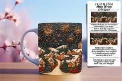 Playful 11oz Png Mug Wrap Template , Christmas Product Image 1