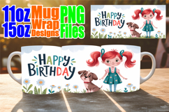 Cozy escapes 11oz 15oz sublimation wrap, Birthday Girl Product Image 1
