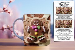Artful 11oz Mug Wrap Png Template , 3D Xmas Product Image 1