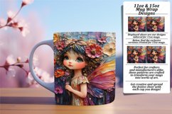 Warm 11oz Mug Wrap Png Template , Fairy Product Image 1