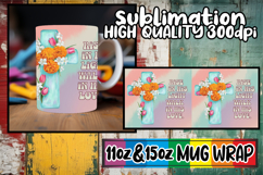 Amazing vibes sublimation 11oz 15oz mug wrap, Cross Product Image 1