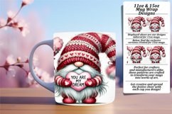 Colorful 11oz Mug Wrap Png Design , Gnomes Product Image 1