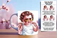 Radiant 15oz Png Mug Wrap Design , Cupid Product Image 1