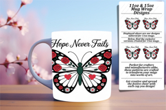 VIBRANT 15oz PNG Mug Wrap Design , Butterfly Product Image 1