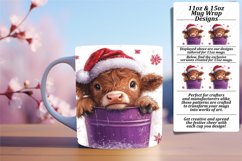 Joyful 15oz Mug Wrap Png Template , Christmas Product Image 1
